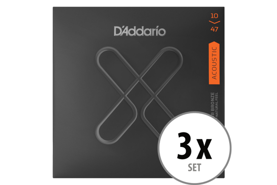 D'Addario XTAPB1047 XT Extra Light 3x Set image 1