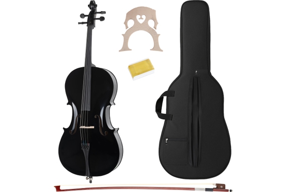 Classic Cantabile CP-100BK 4/4 Cello Set Schwarz  - Retoure (Zustand: gut) image 1