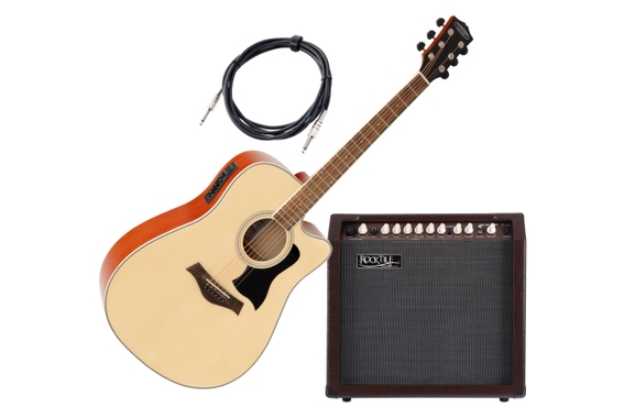 Set de Guitarra Electroacústica Classic Cantabile WS-20 NT "Songwriter Pro" con Amplificador combo image 1