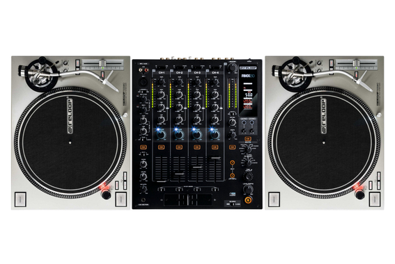 Reloop RMX-60 Digital / RP-7000 MK2 Silver DJ Mixer Set image 1