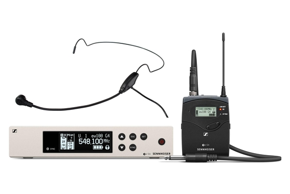 Sennheiser EW 100 G4-Ci1 Instrument Funkset E-Band inkl. HS-65 EA Headset Schwarz image 1