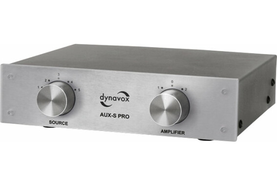 Dynavox AUXS-S Pro Eingangsumschalter silber  - Retoure (Zustand: sehr gut) image 1