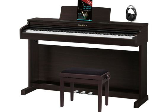 Kawai CX202B Piano Digital Rosewood Satín Set image 1