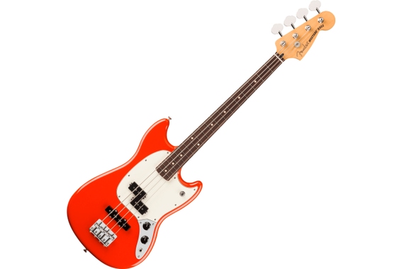 Fender Player II Mustang Bass PJ RW Coral Red image 1