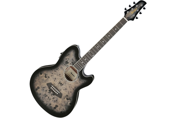 Ibanez TCY10PA-BKB Westerngitarre Transparent Brown Black Burst High Gloss image 1