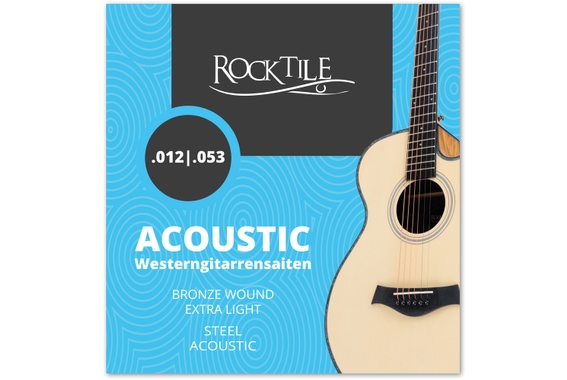 Rocktile Cordes pour guitare folk Light image 1
