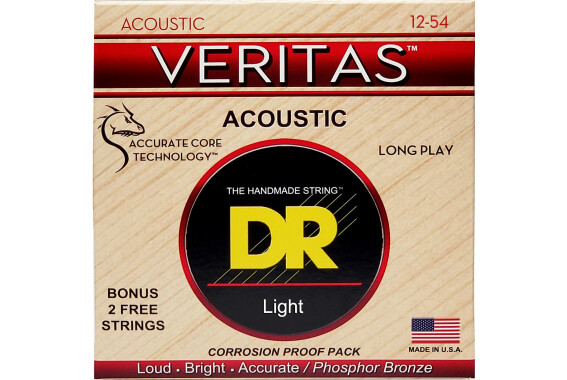 DR Strings Veritas Acoustic VTA-12 Light 12-54 image 1