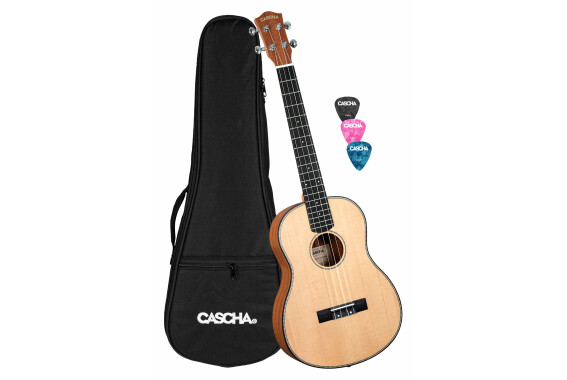 Cascha Bariton Ukulele Mahagoni Fichte Solid Top  - Retoure (Zustand: sehr gut) image 1