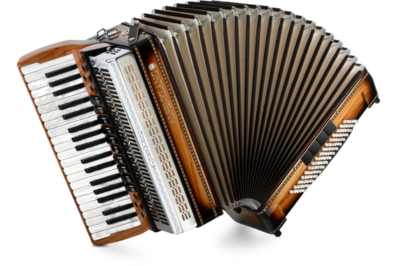 Alpenklang Pro Accordeon IV 96 CM Olijf image 1