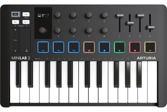 Arturia MiniLab 3 schwarz  - Retoure (Zustand: sehr gut) image 1