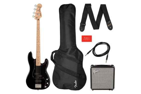 Squier Affinity Precision Bass PJ MN Black Pack image 1