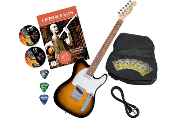 Rocktile per TL100-SB Electric Guitar 2-Tone Sunburst with accessories image 1