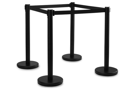 Stagecaptain PLS-200B Absperrständer Personenleitsystem schwarz 4x Set  - Retoure (Verpackungsschaden) image 1