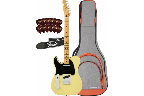 Fender Player II Telecaster Left-Handed MN Hialeah Yellow Set image 1