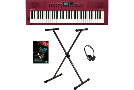 Roland GO:KEYS 3 Dark Red Keyboard Set image 1