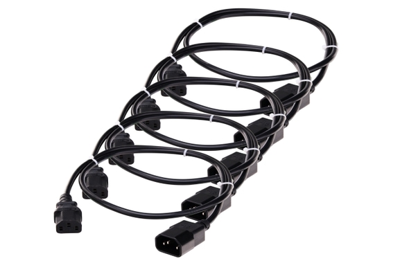 5x Set Pronomic IECIEC-1,0 câble de connexion rallonge 1,0 m image 1