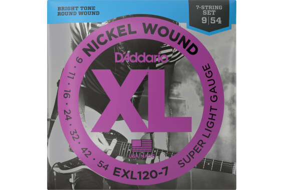 D'Addario EXL120-7 Super Light image 1