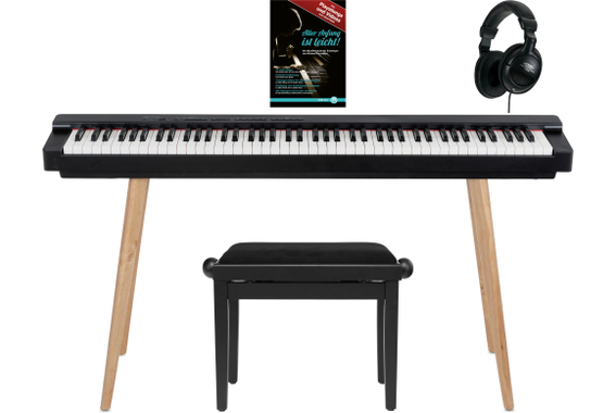 Classic Cantabile SP-316 Stage Piano Home Set Negro image 1