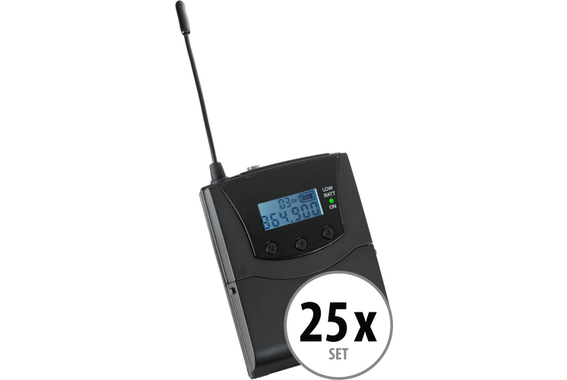 Pronomic Silent Guide V2 SDR-BP30 Bodypack-Receiver 25x Set image 1