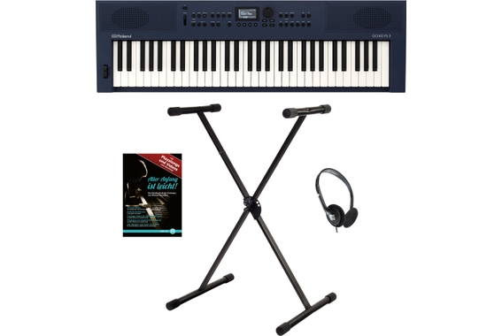 Roland GO:KEYS 3 Midnight Blue Keyboard Set image 1