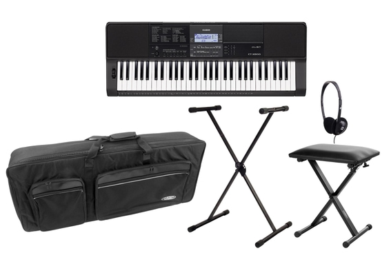 Casio CT-X800 Midi Keyboard Deluxe Set inkl. Ständer, Kopfhörer, Bank & Tasche image 1