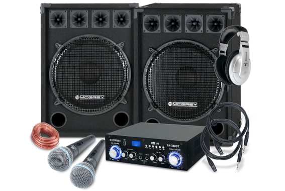 McGrey DJ Karaoke Complete Set PA installatie Party-2500 1600W image 1