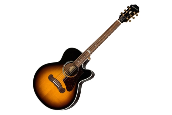 Epiphone J-200 EC Studio Parlor Vintage Sunburst image 1