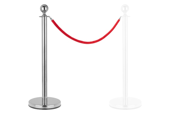 Stagecaptain PLS-150 Deluxe 1.1-150S Barrier Stand Crowd Guidance System 1.5m Silver  image 1