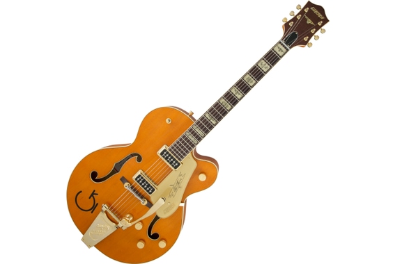 Gretsch G6120T-55 Vintage Select Edition '55 Chet Atkins Hollow Body with Bigsby Western Orange Stain Lacquer image 1