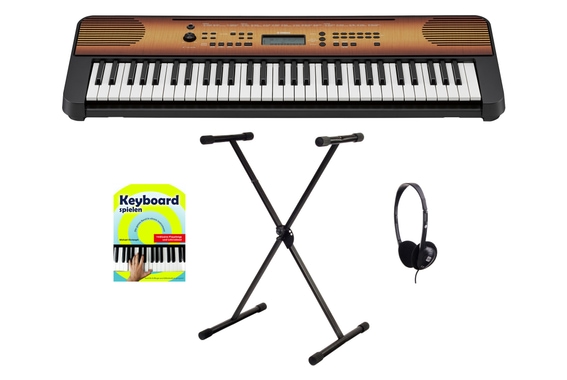 Yamaha PSR-E360 MA Keyboard Starter Set Ahorn image 1