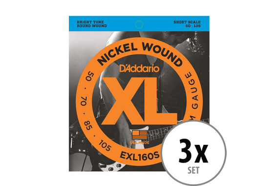 D'Addario EXL160S Medium 3x Set image 1