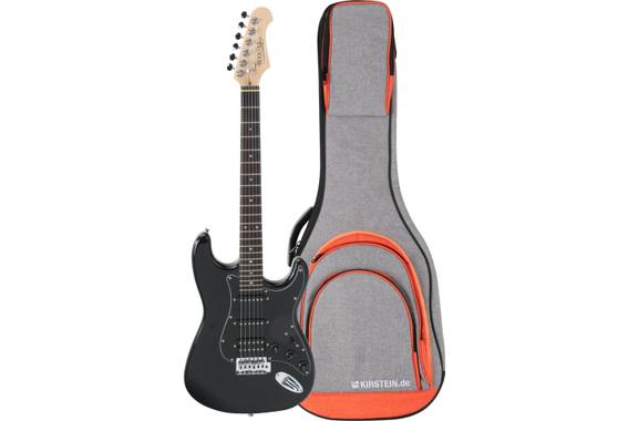 Rocktile Pro ST60-BK E-Gitarre All Black Gigbag Set image 1