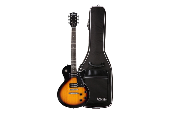 Shaman Element Series SCX-100VS elektrische gitaar vintage sunburst set inclusief gitaartas image 1