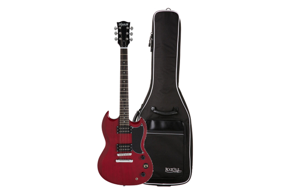 Shaman Element Series DCX-100R Set de guitarra eléctrica rojo set de iniciación image 1