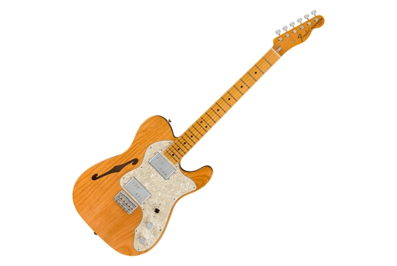 Fender American Vintage II 1972 Telecaster Thinline Aged Natural image 1