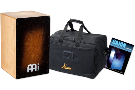 Meinl Percussion Snarecraft Series Snare Cajon 100 Special Edition Brown Burst Set image 1