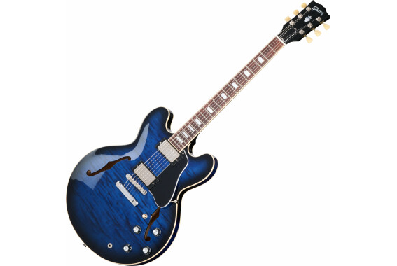 Gibson ES-335 Figured Deep Ocean Burst image 1