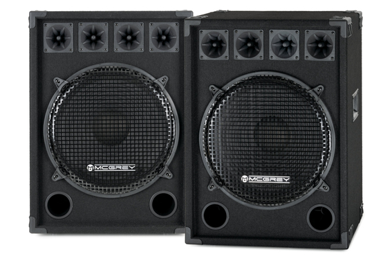 McGrey DJ-1522 Partykeller/DJ-Box Paar 2x 800W  - Retoure (Zustand: sehr gut) image 1