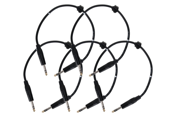 Pronomic Stage INSTS-0,5 jack cable 0.5 m Stereo 5 Piece Set image 1