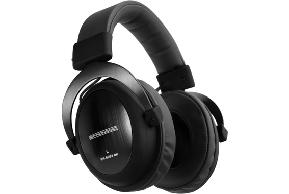 Pronomic KH-6093 BK Studio headphones black image 1