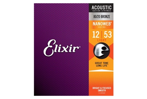 Elixir 11052 Akustik 80/20 Nanoweb Light image 1