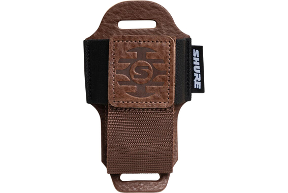 Shure SH-BODYPACK-PBN-L Wireless Transmitter Pouch Brown image 1