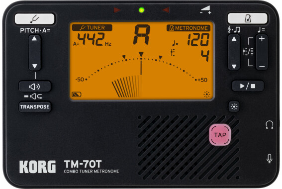 Korg TM-70T Tuner Metronom Schwarz image 1