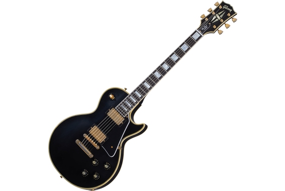 Gibson 1968 Les Paul Custom Reissue Ultra Light Aged Ebony image 1