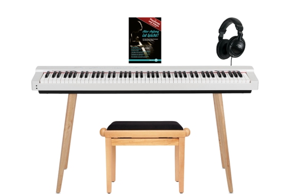 Classic Cantabile SP-316 Stage Piano Home Set Bianco image 1