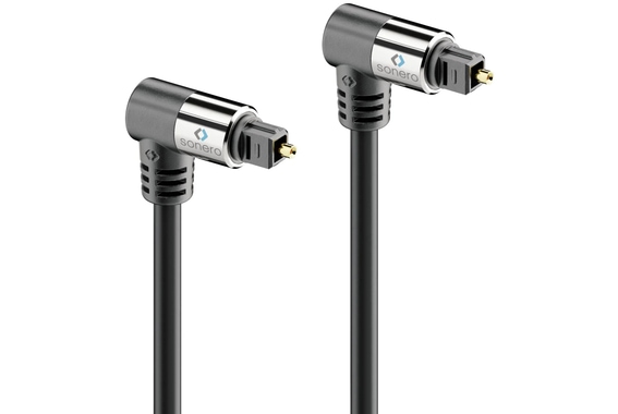 Sonero Câble Toslink Optique 2x Fiches 90° 1,50 m image 1