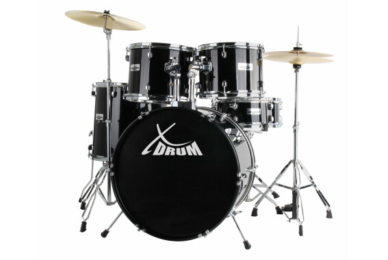 XDrum Semi 22" Standard Schlagzeug Midnight Black inkl. Schule  - Retoure (Zustand: sehr gut) image 1