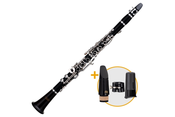 Classic Cantabile CL-20 Winds Clarinetto in Si?, Sistema Tedesco, Legno Massello Set ESM image 1