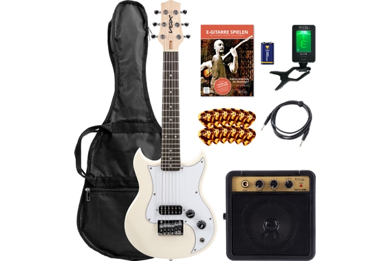 Vox SDC-1 Mini E-Gitarre Weiß Set image 1
