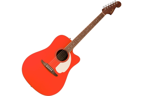 Fender California Standard Redondo CE Spruce Top Fiesta Red image 1